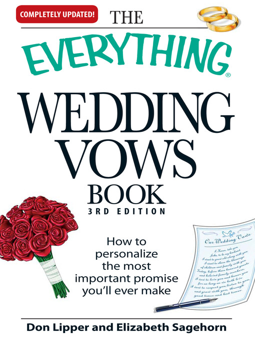 Title details for The Everything Wedding Vows Book by Don Lipper - Available